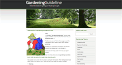 Desktop Screenshot of gardeningguideline.com