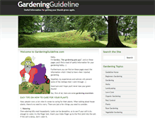 Tablet Screenshot of gardeningguideline.com